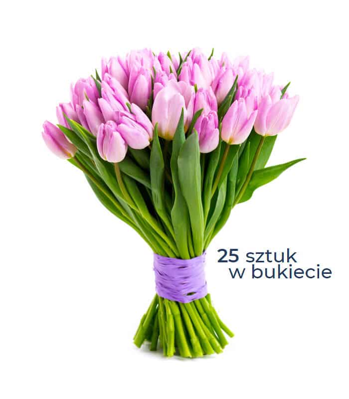 Bukiet lawendowych tulipanów. Swiezekwiaty.pl