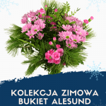 Zimowy bukiet kwiatów. Kwiaty z dostawą
