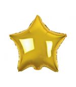 Złota gwiazda, balon z helem - obrazek 3