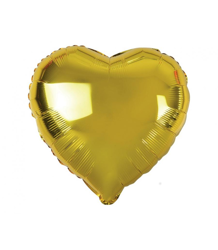 Złote serce, balon z helem